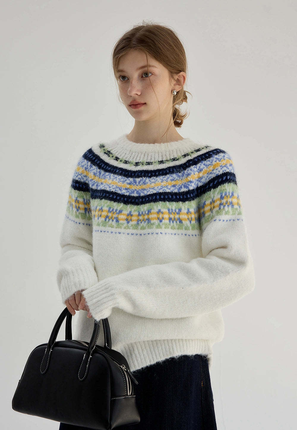 Women's Fair Isle Crew Neck Sweater