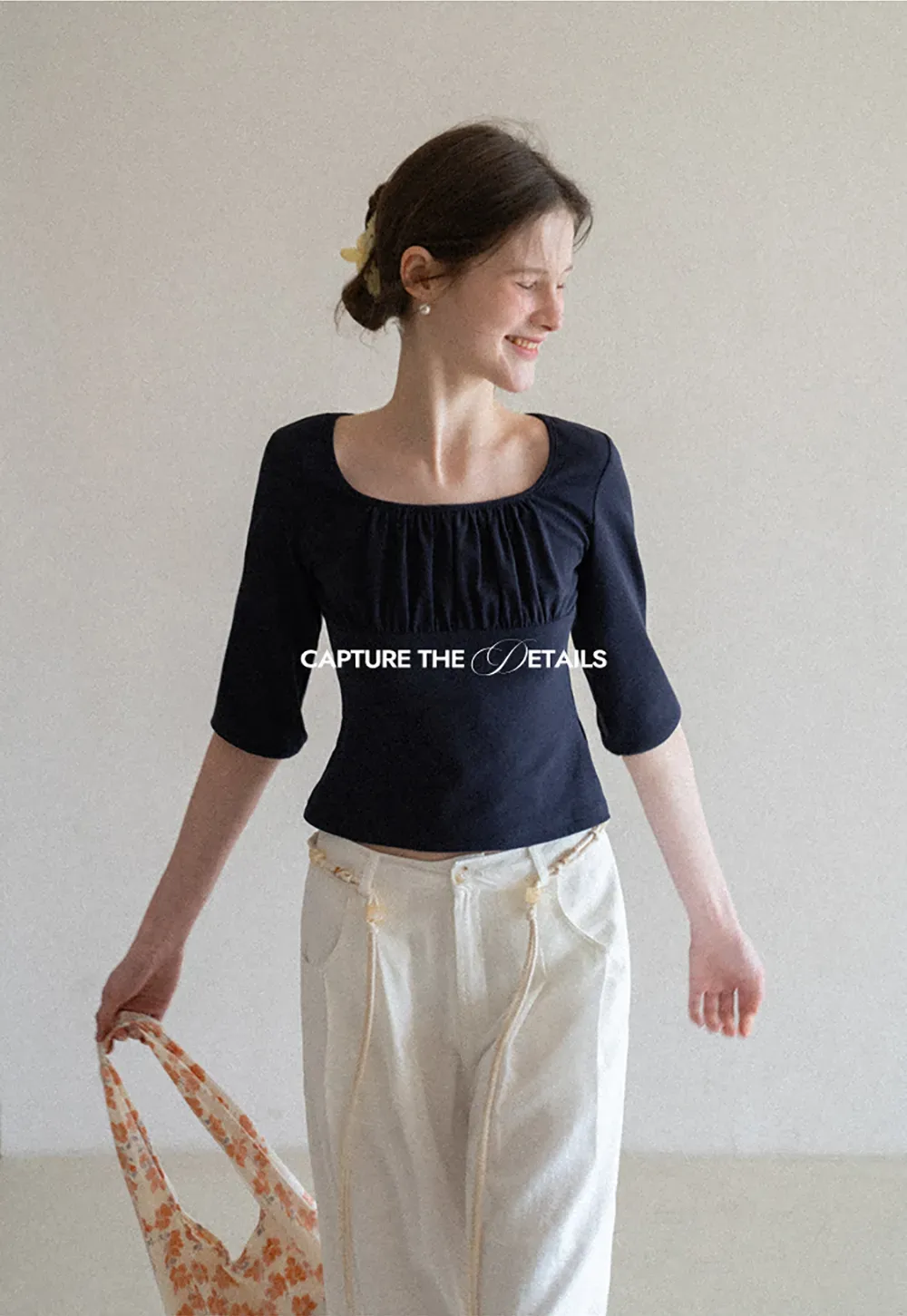 Casual Pants with Wide Legs and Pleats