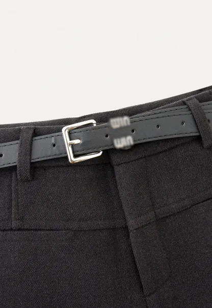 Womens High Waist Shorts with Belt