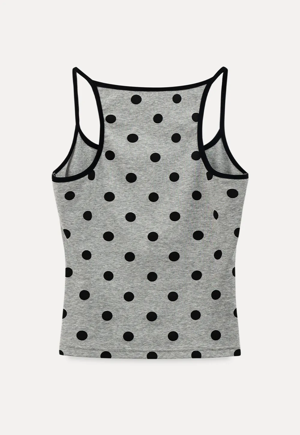 Polka Dot Tank Top with Thin Straps