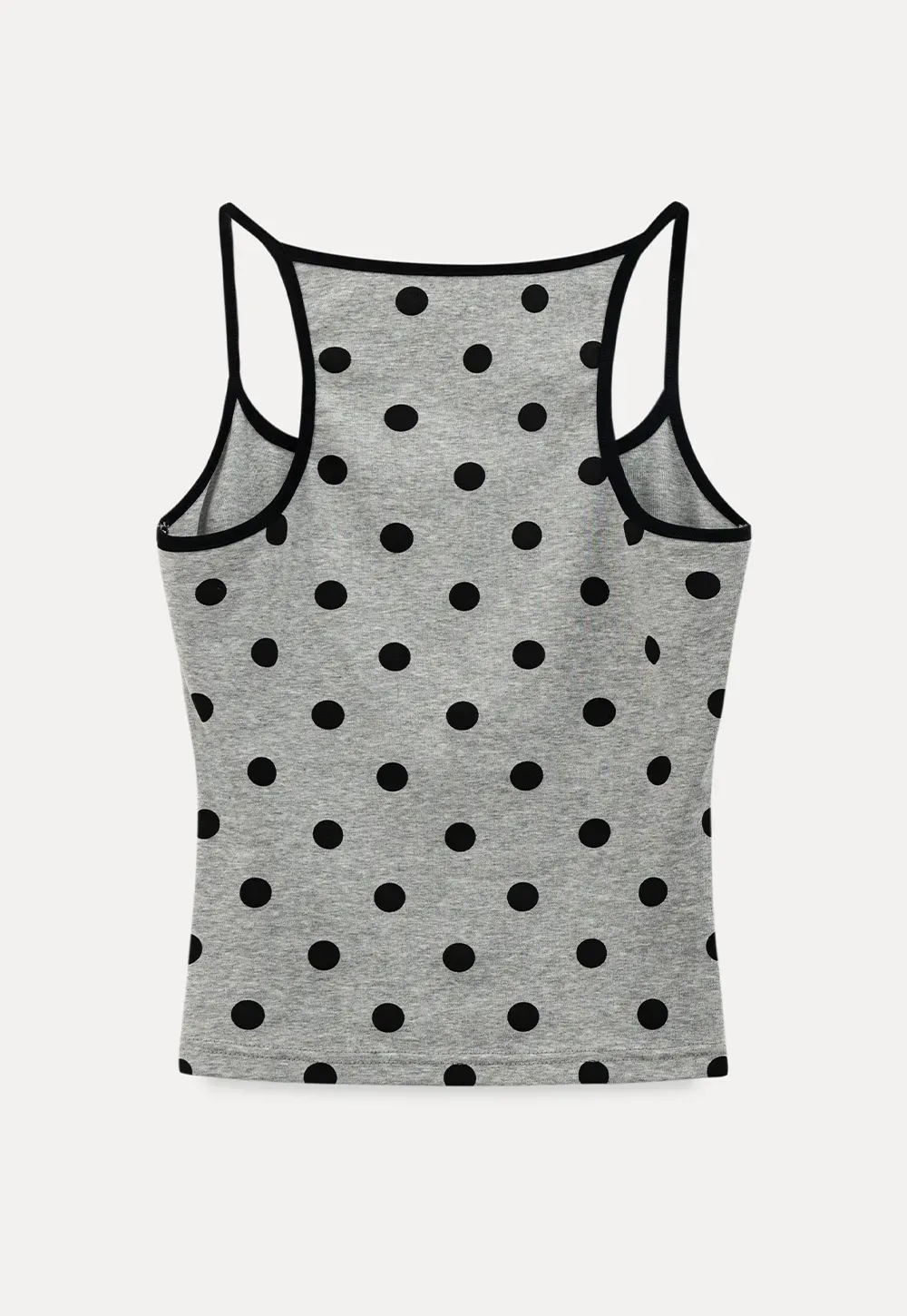 Polka Dot Tank Top with Thin Straps