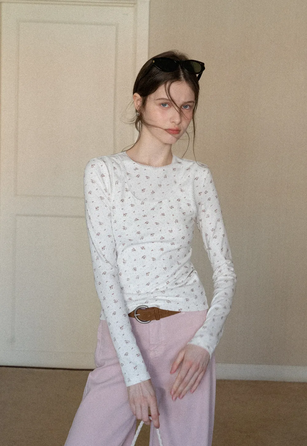 Floral Print Long Sleeve T-Shirt