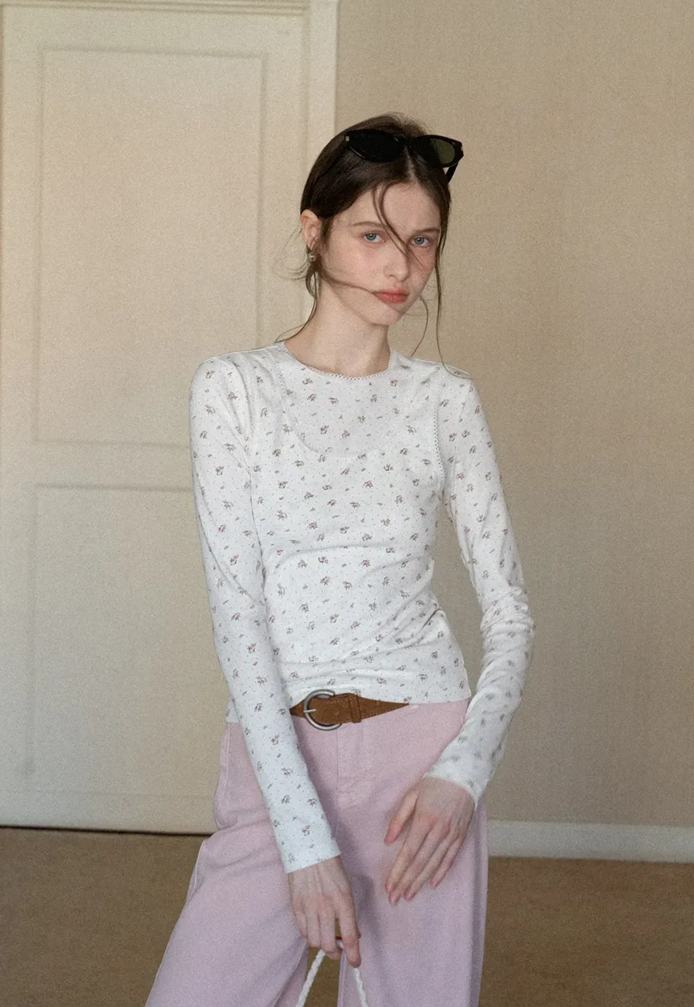 Floral Print Long Sleeve T-Shirt