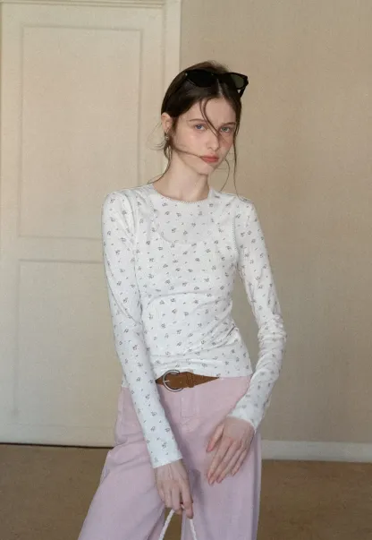 Floral Print Long Sleeve T-Shirt