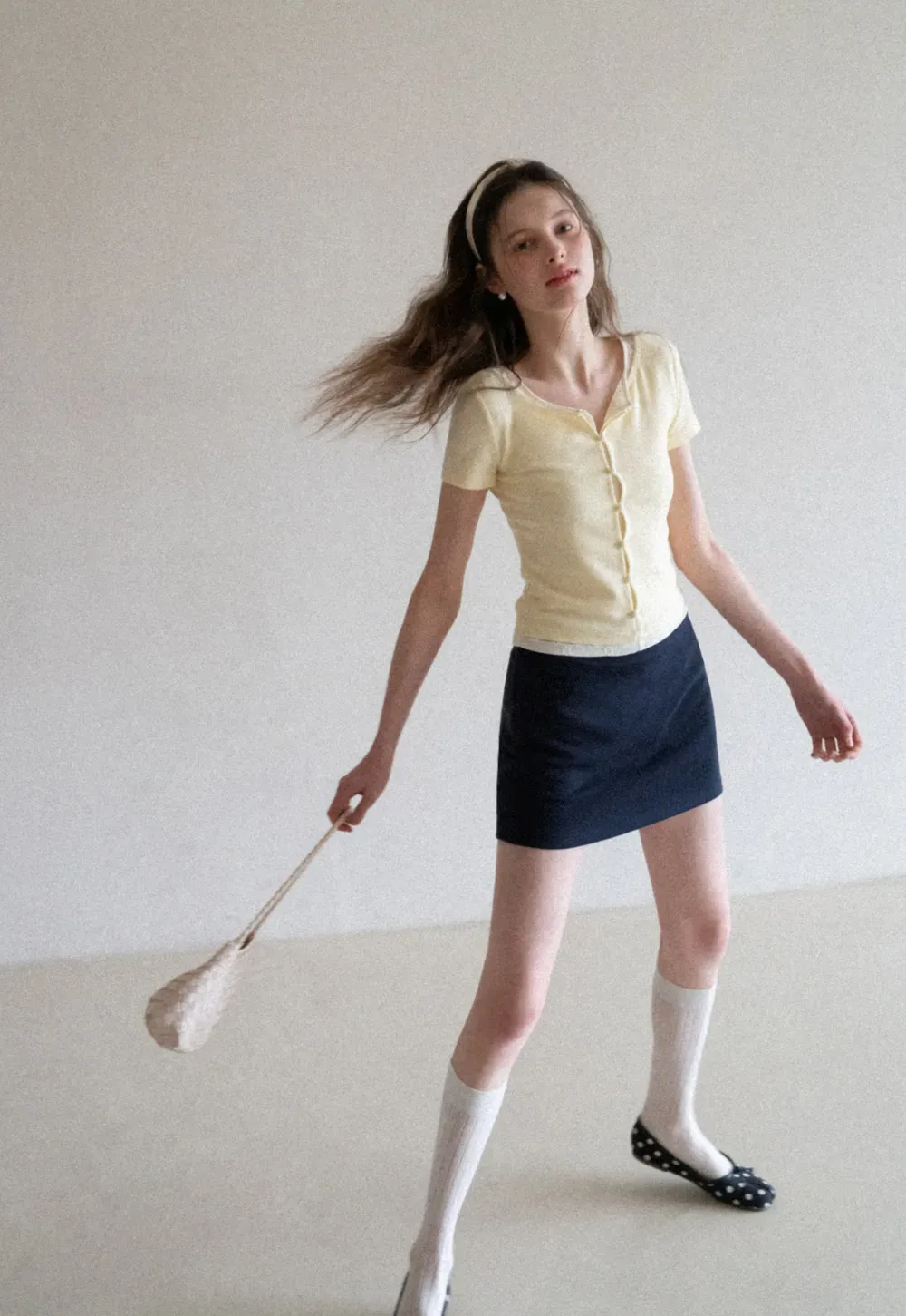 Short Sleeve T Shirt with Lace Trim