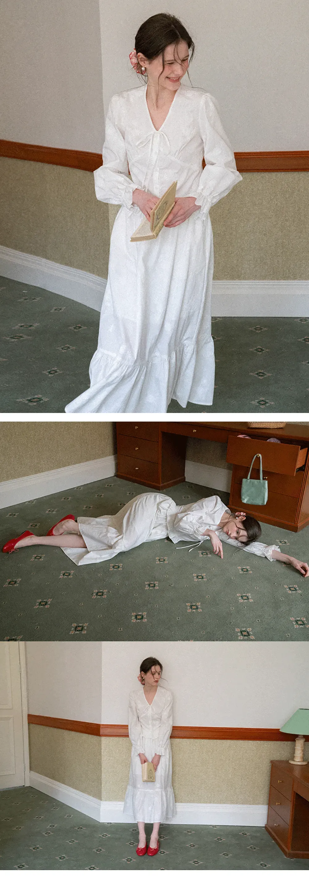 Shirt with ruffled sleeves and layered skirt