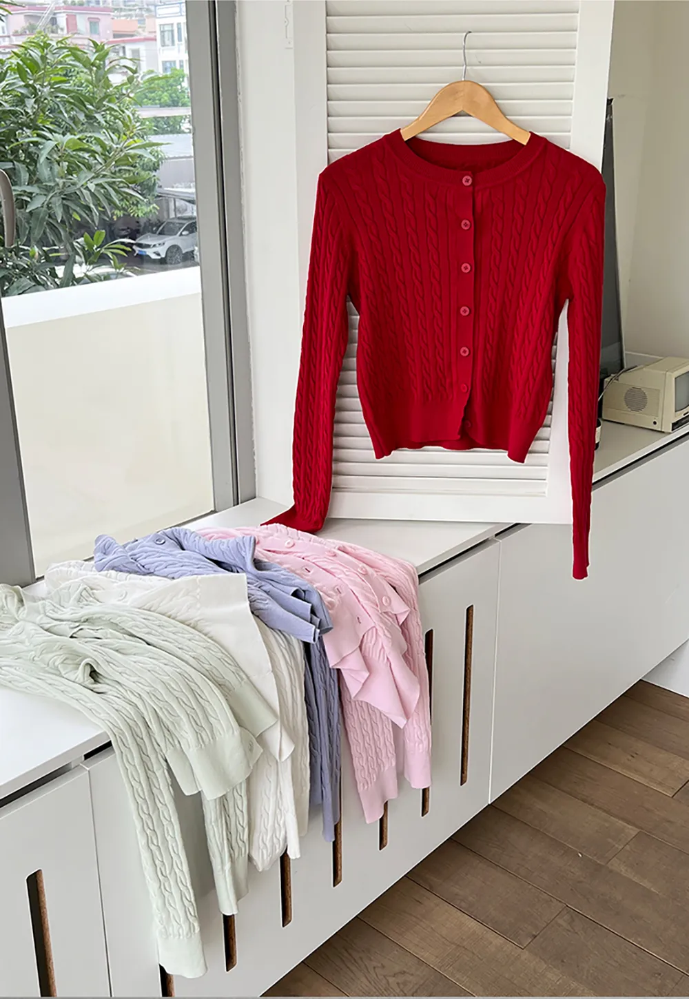 Cable Knit Long Sleeve Sweater Top