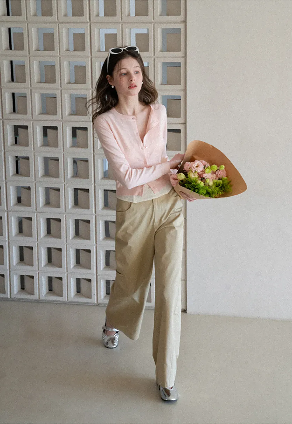 Wide Leg Casual Pants with Front Pockets