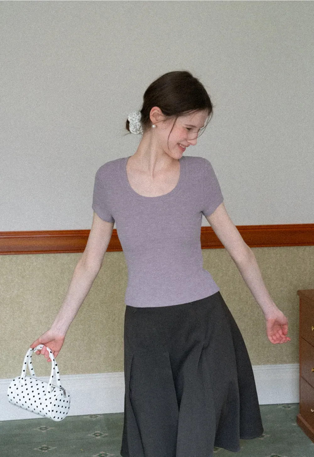 Short Sleeve V Neck T Shirt