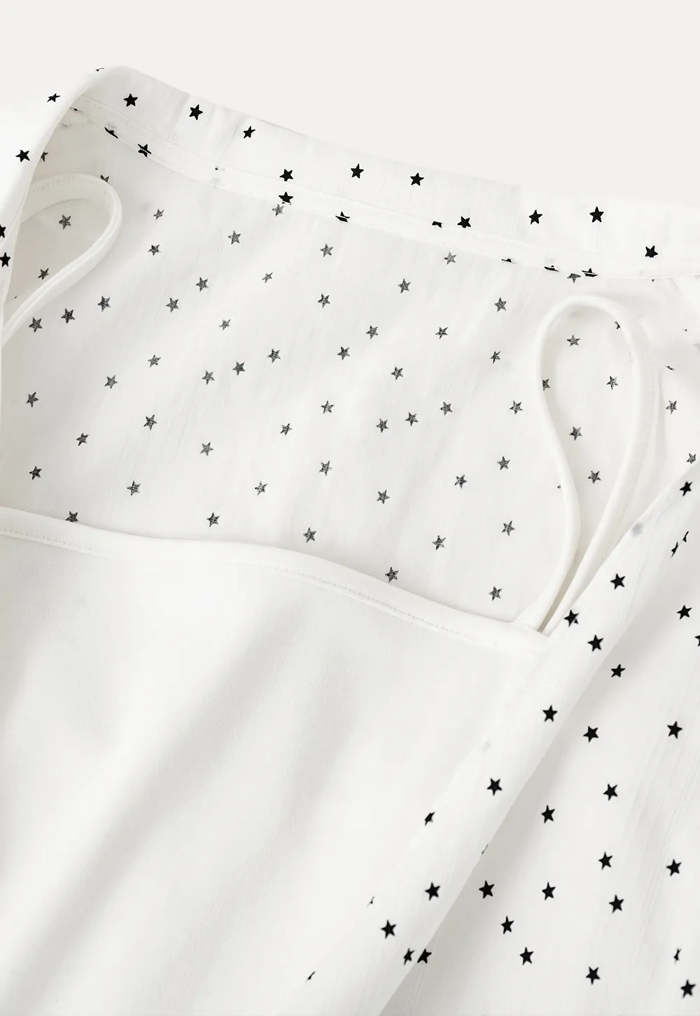 Polka dot short sleeve shirt with front tie detail