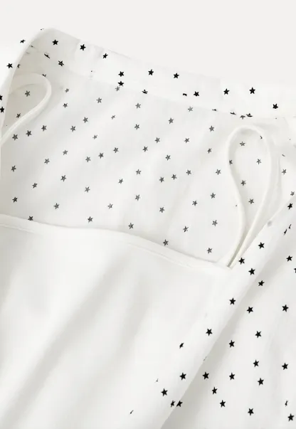 Polka dot short sleeve shirt with front tie detail