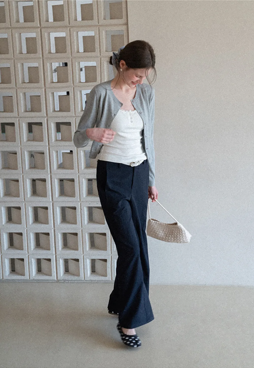 Wide Leg Casual Pants with Front Pockets