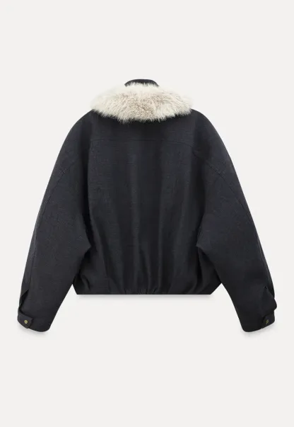 Stylish Fur-Collar Winter Jacket