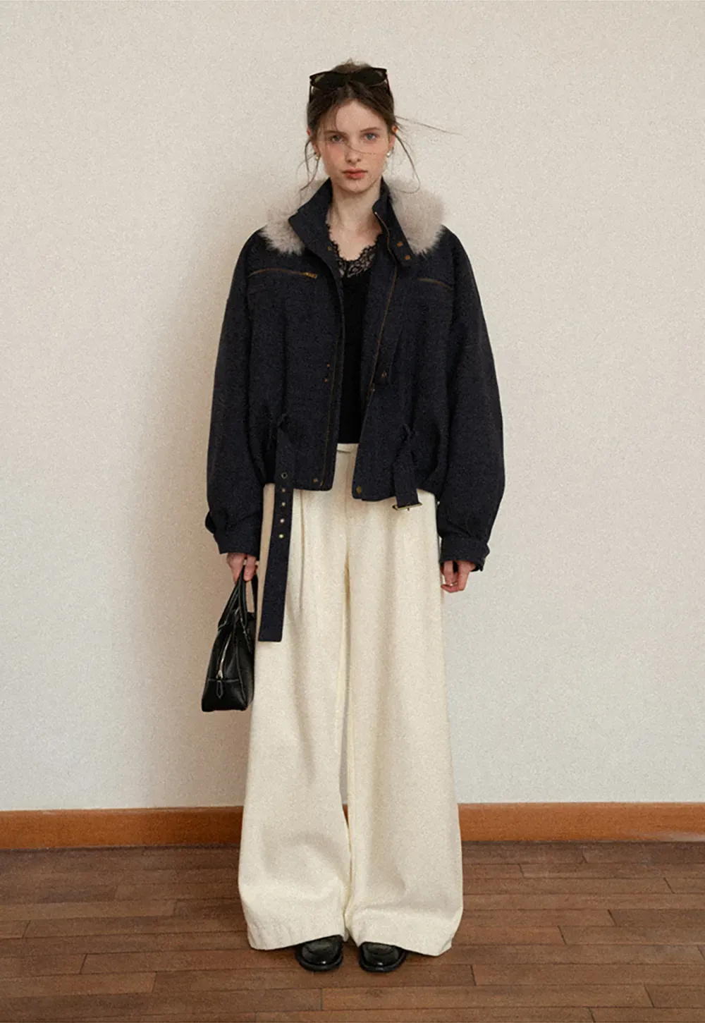 Stylish Fur-Collar Winter Jacket