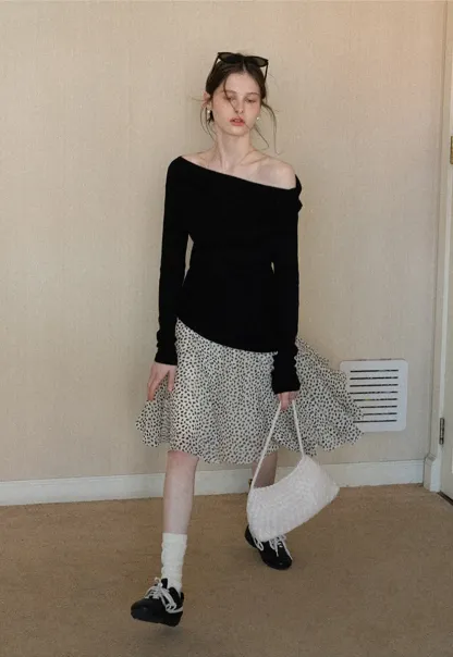 Flowing hem leopard print skirt with ruffle details