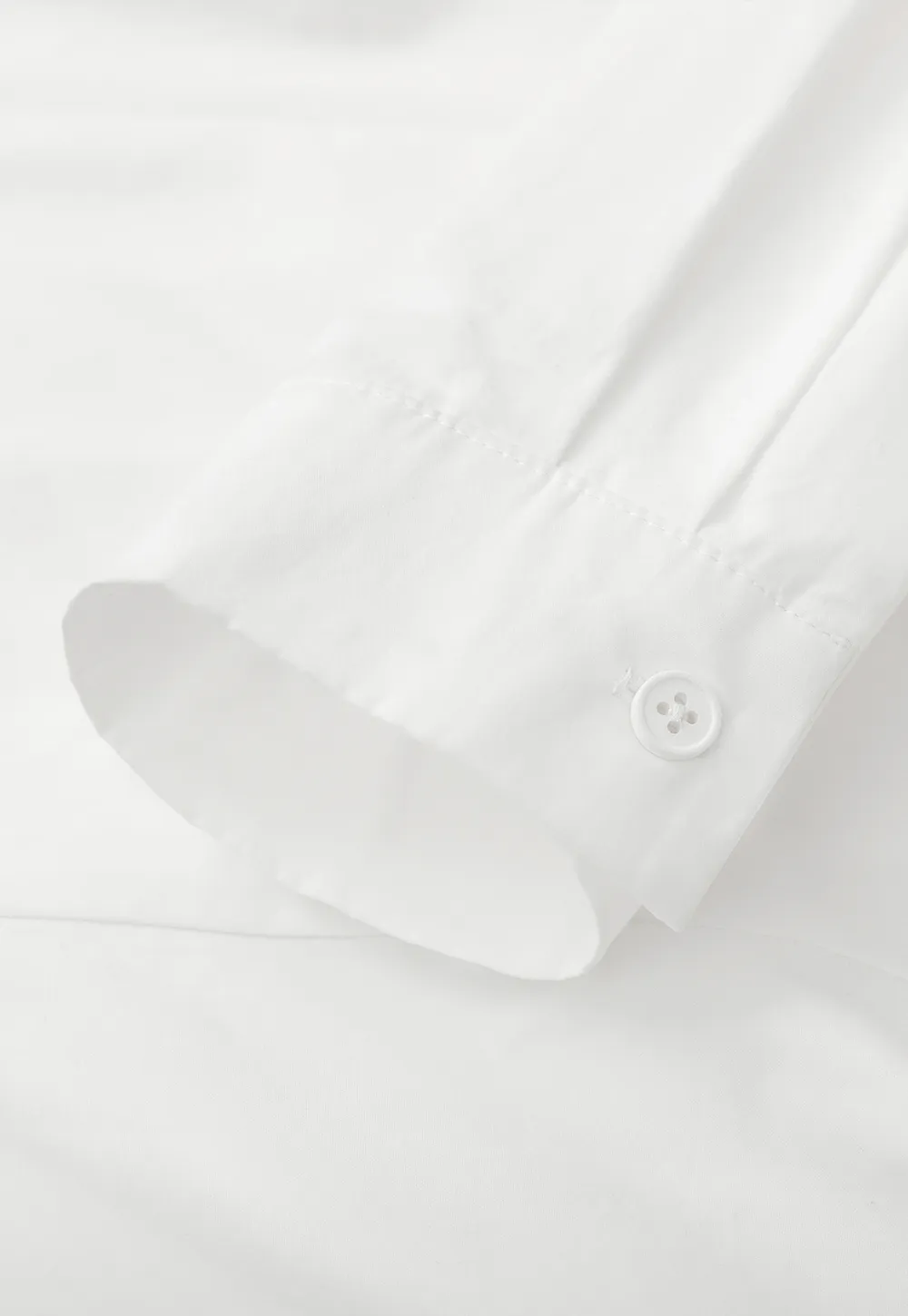 Long sleeve button front shirt with lace collar