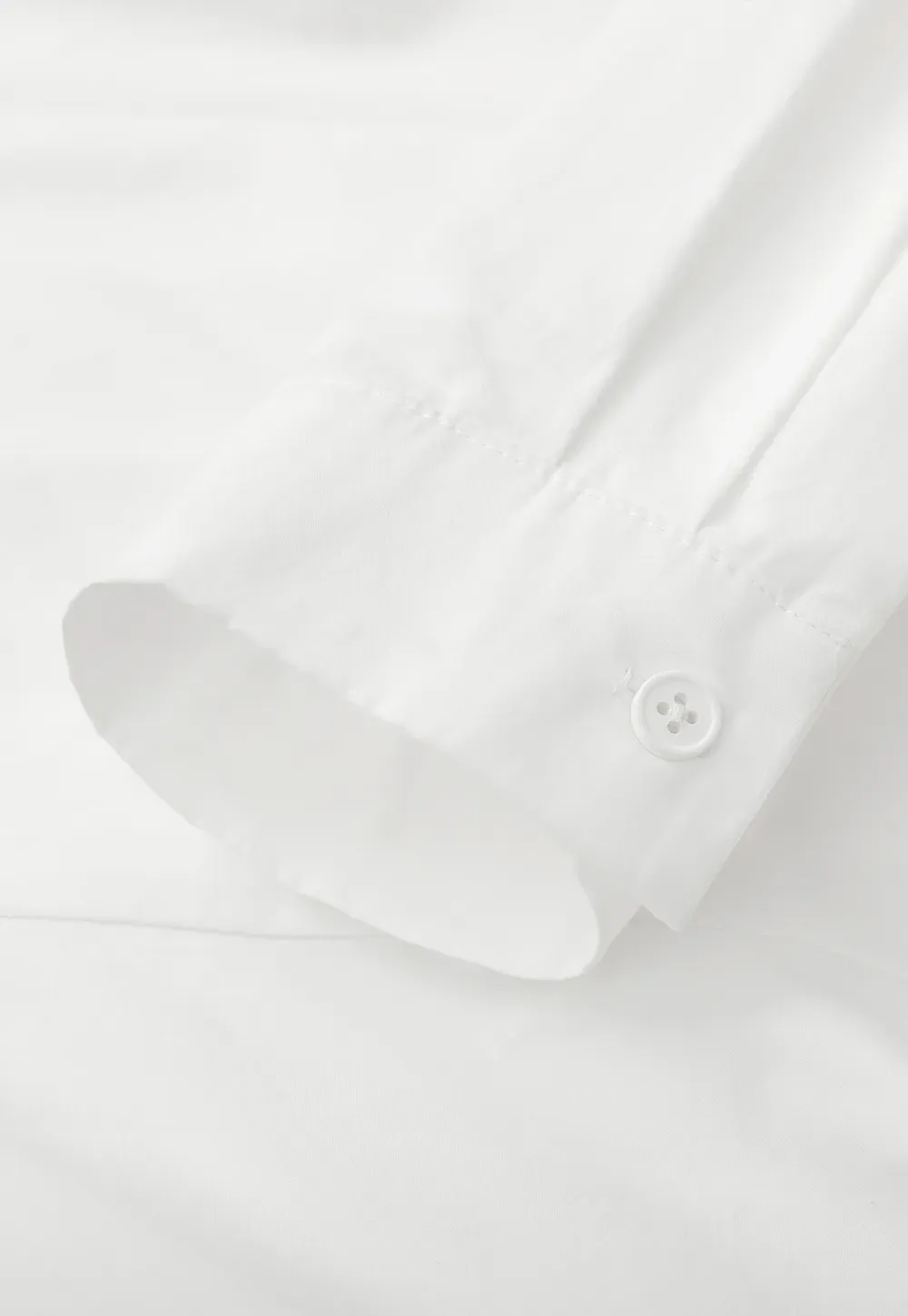 Long sleeve button front shirt with lace collar