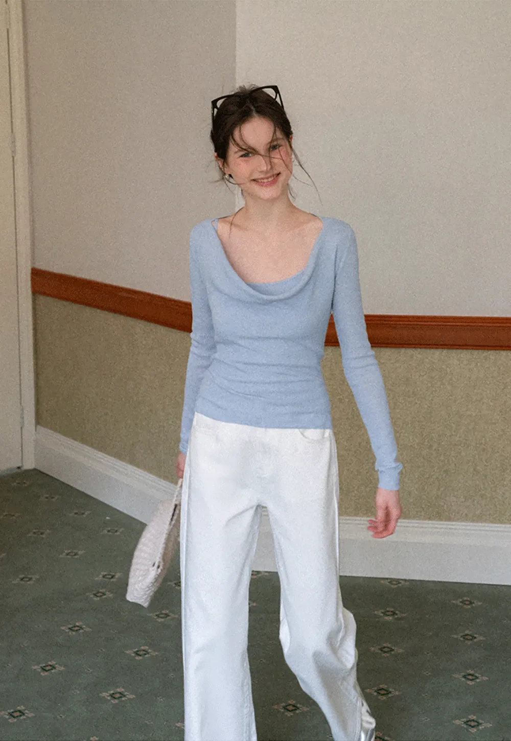 Woolen knit sweater and tank top