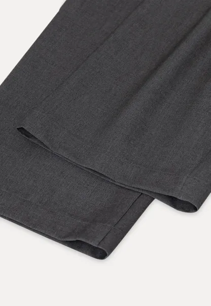 Wide Leg Pleated Casual Pants