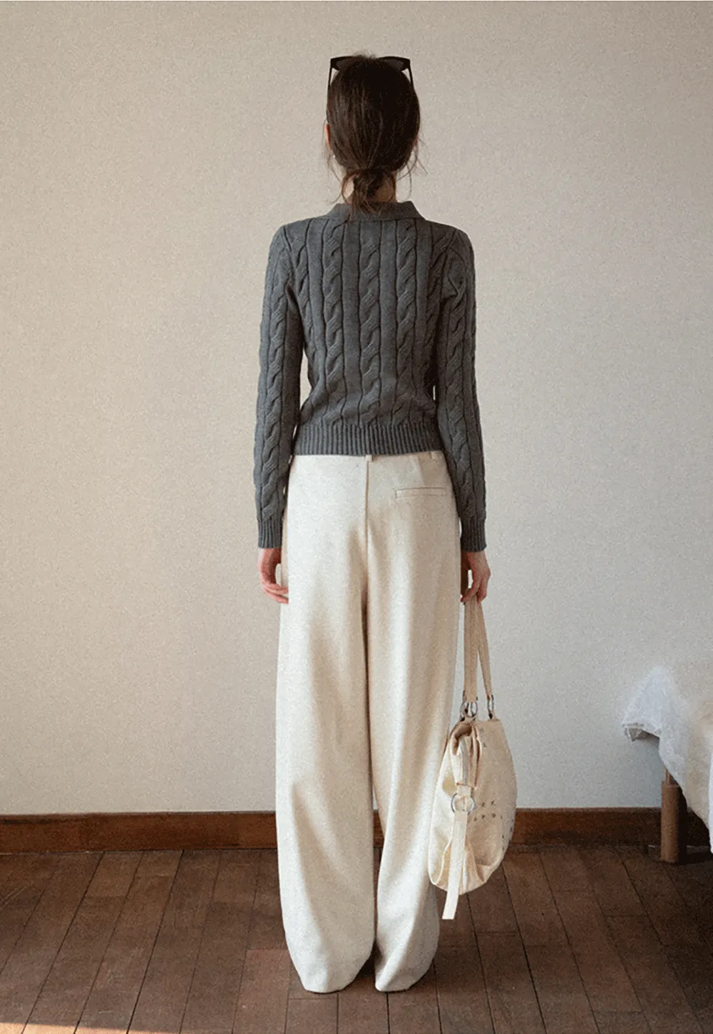 Elegant Wide Leg Trousers High Waist Design for Women