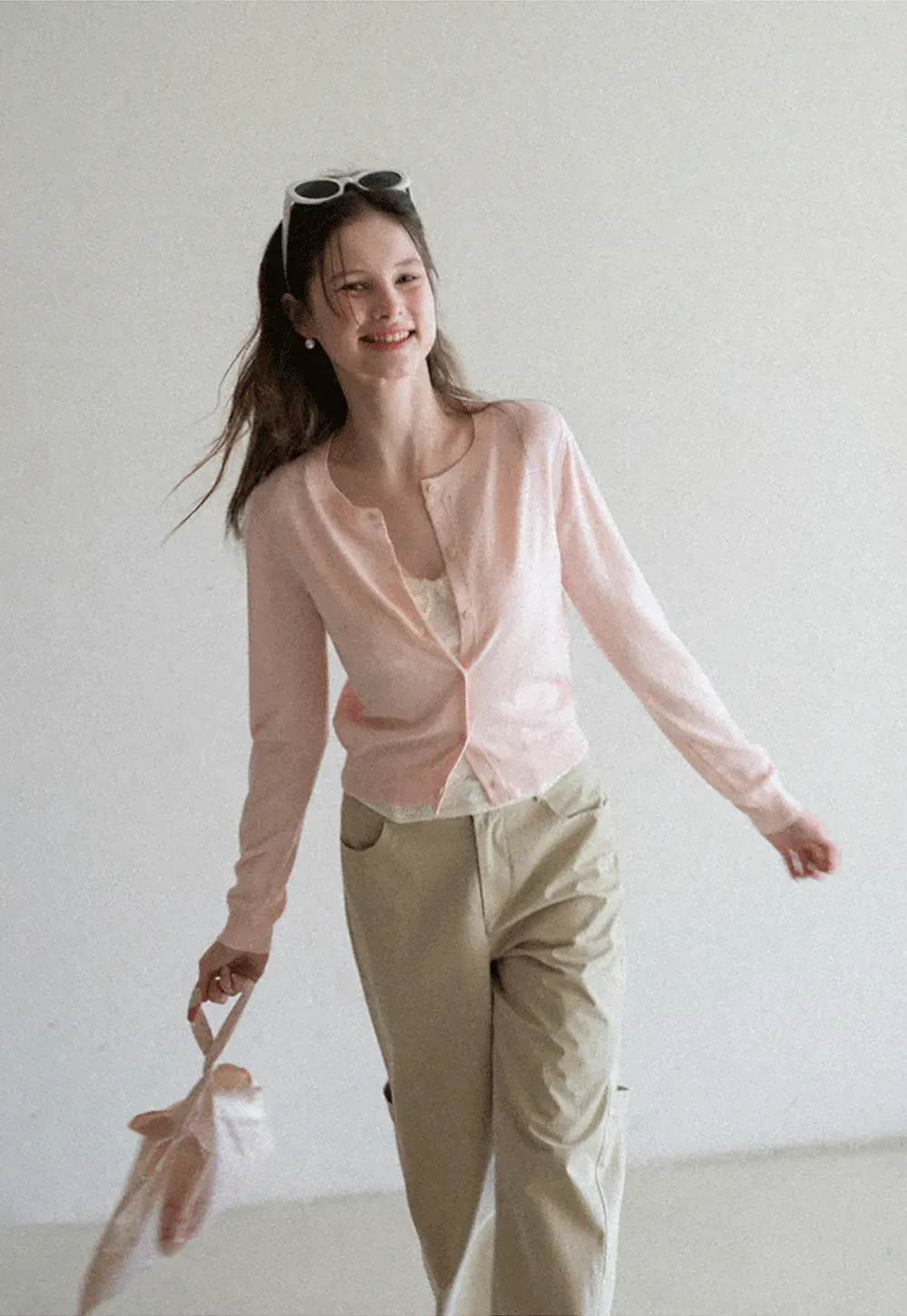 Lightweight Knit Cardigan with Button Front