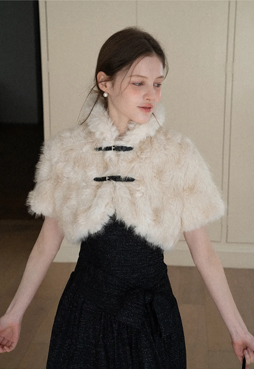 Furry Short Jacket for Warmth and Style