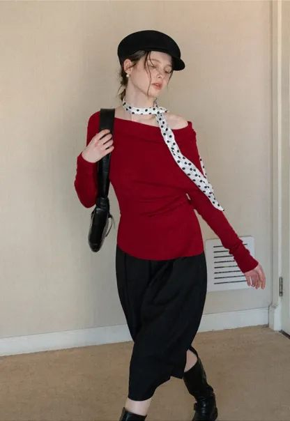 Elegant Pleated Midi Skirt with Flared Design