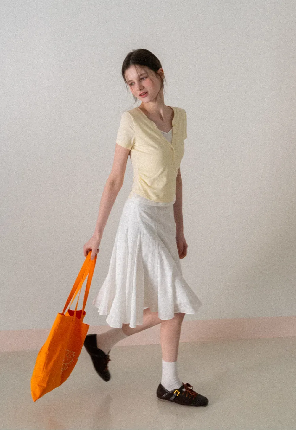 Short Sleeve T Shirt with Round Neck