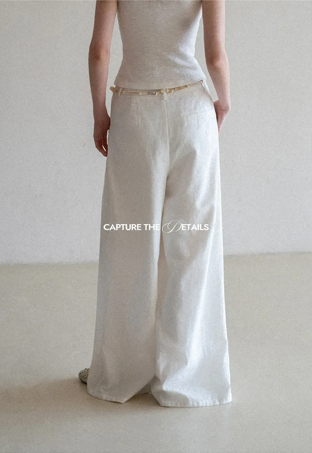 Casual Pants with Wide Legs and Pleats