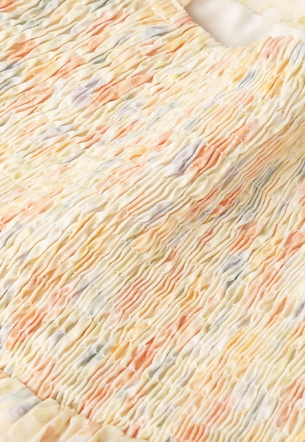 Floral Print Peplum Tank Top and Woolen Knit Sweater