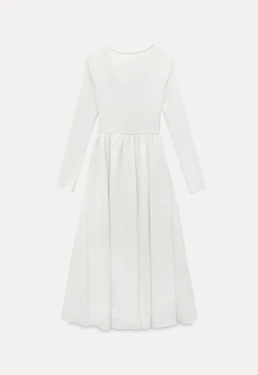 Elegant asymmetrical long sleeve dress with unique belt design