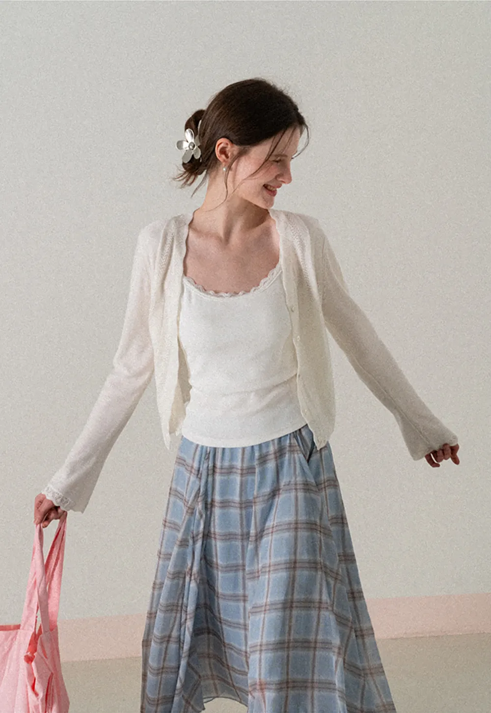 Lace Trimmed Sleeveless Camisole Top