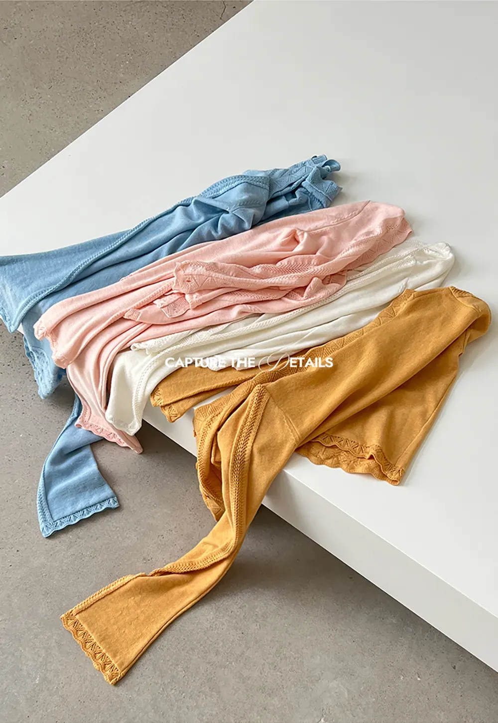 Long Sleeve Knit Sweater with Lace Trim