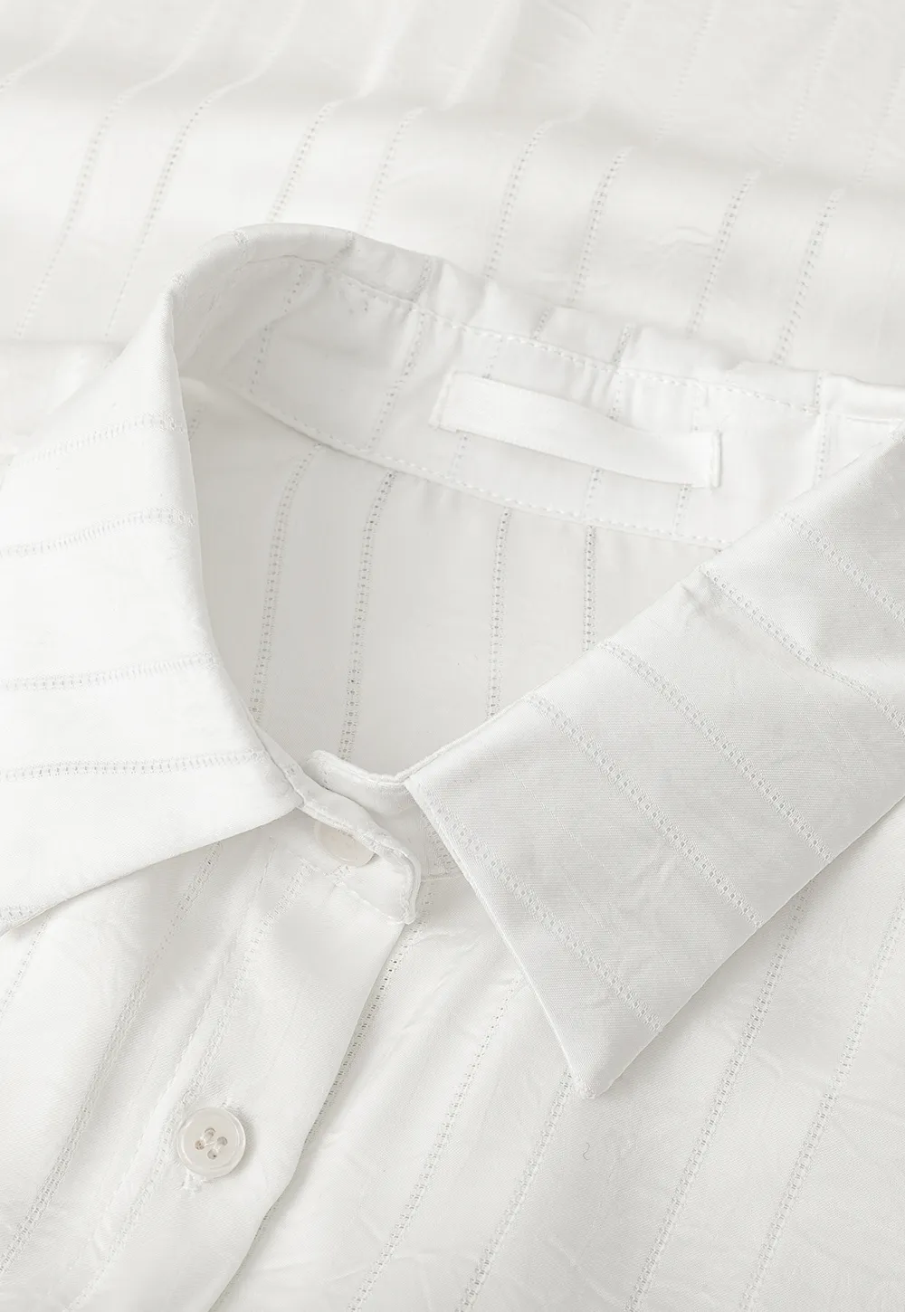 Long Sleeve Button Down Shirt with Vertical Stripes