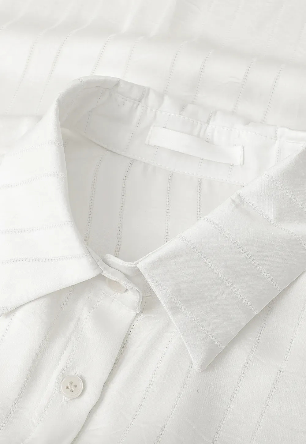 Long Sleeve Button Down Shirt with Vertical Stripes