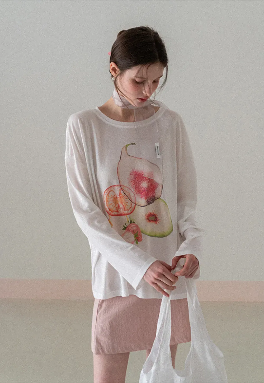 A-line mini skirt with front darts and clean hem