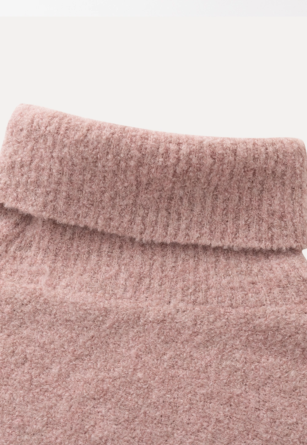 Oversized Turtleneck Knit Sweater