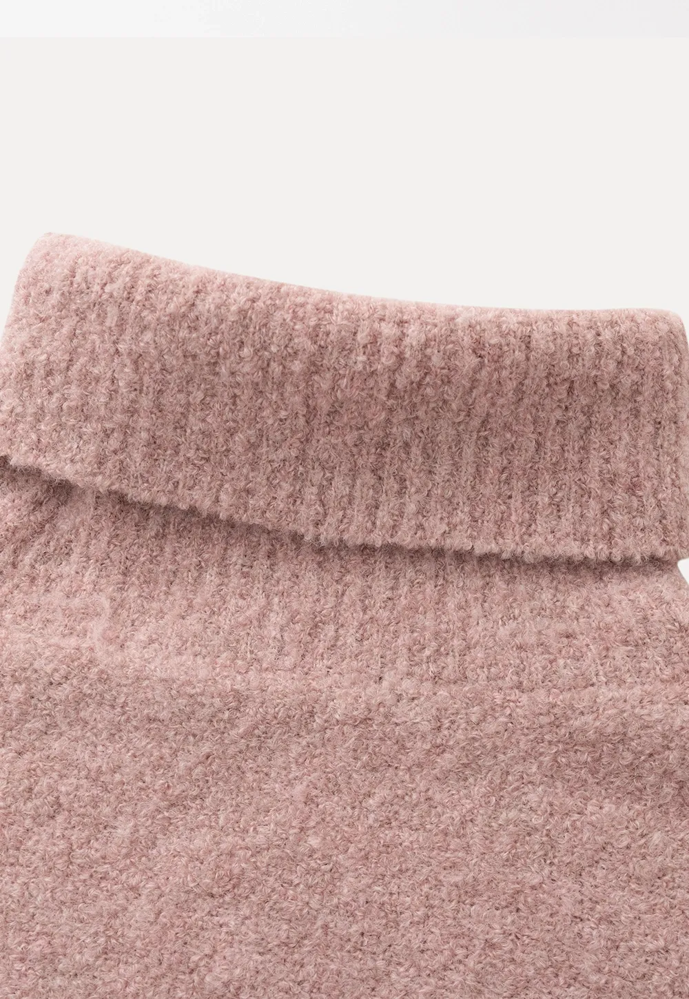 Oversized Turtleneck Knit Sweater