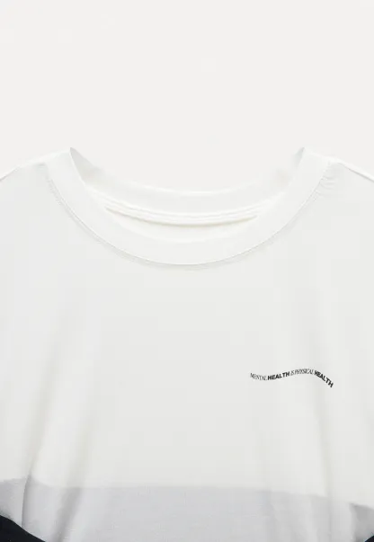 Black and White Contrast Tee