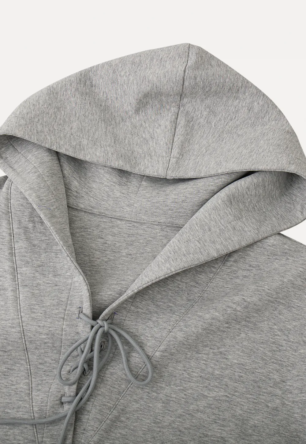 Hoodie with drawstring neckline and long sleeves