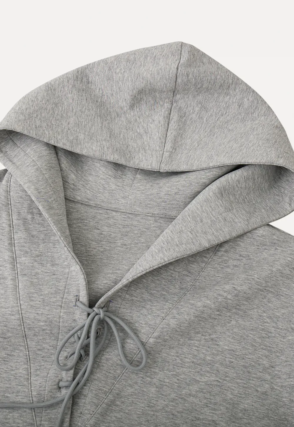 Hoodie with drawstring neckline and long sleeves