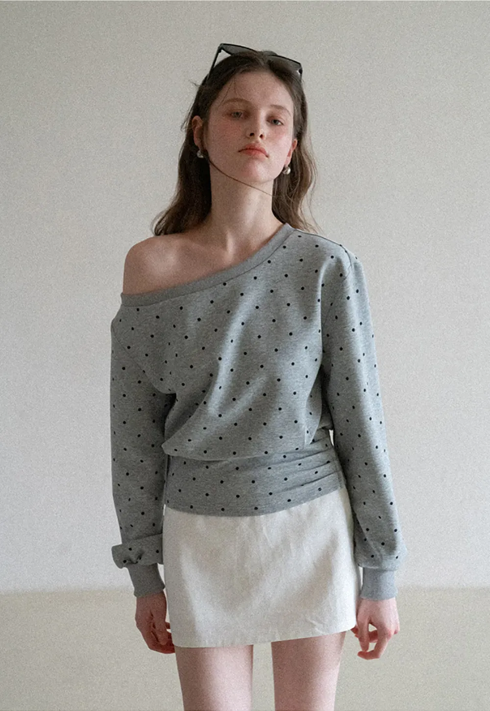 A-line mini skirt with clean lines and simple design