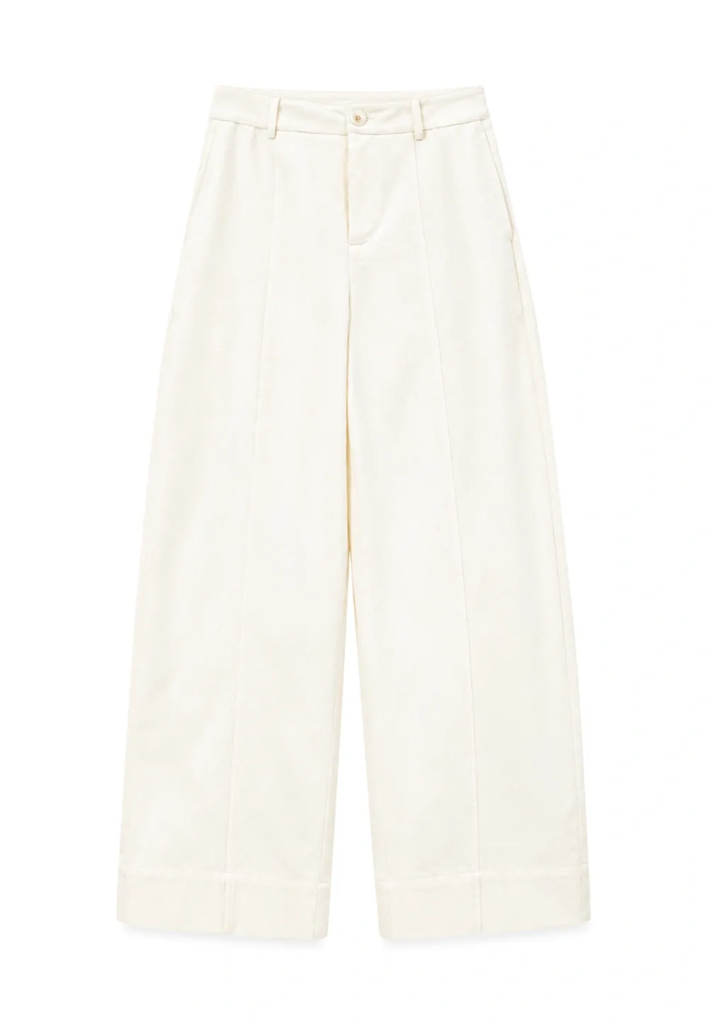 Wide Leg Straight Cut Casual Pants