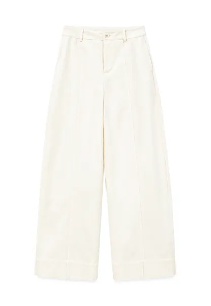 Wide Leg Straight Cut Casual Pants