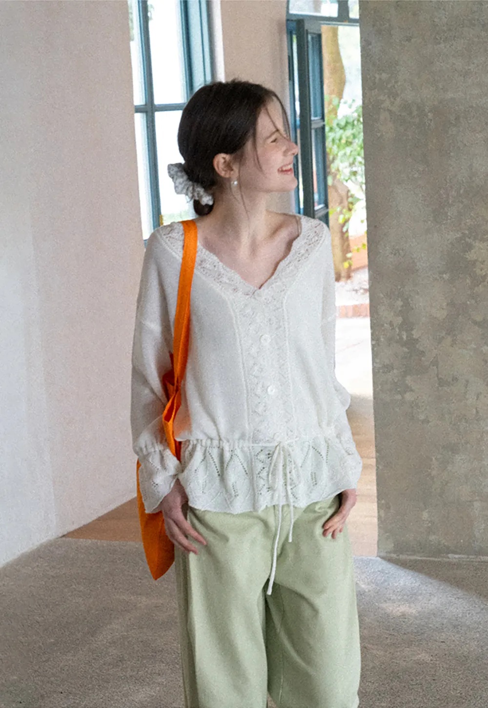 Wide Leg High Waist Casual Pants