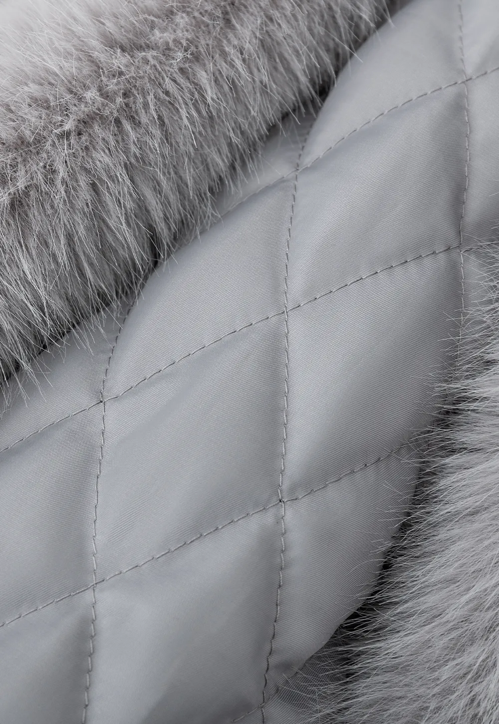 Fur Vest with High Collar Design