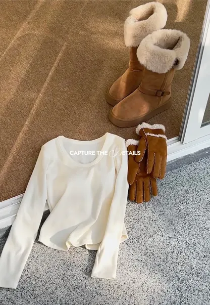 Elegant Basic Long Sleeve Top for Women