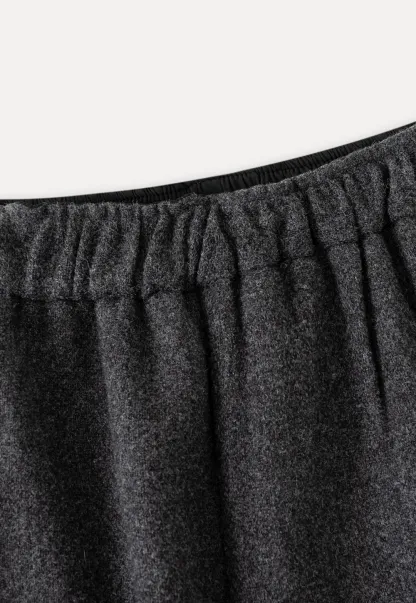 Women Ruffle Hem Wide Leg Cropped Pants