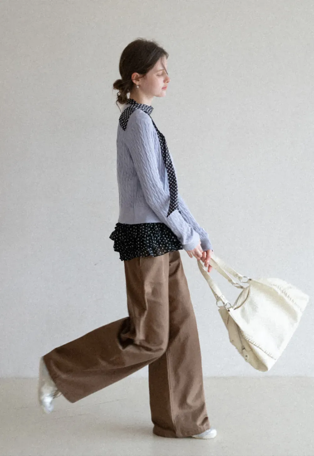 Cable Knit Long Sleeve Sweater Top