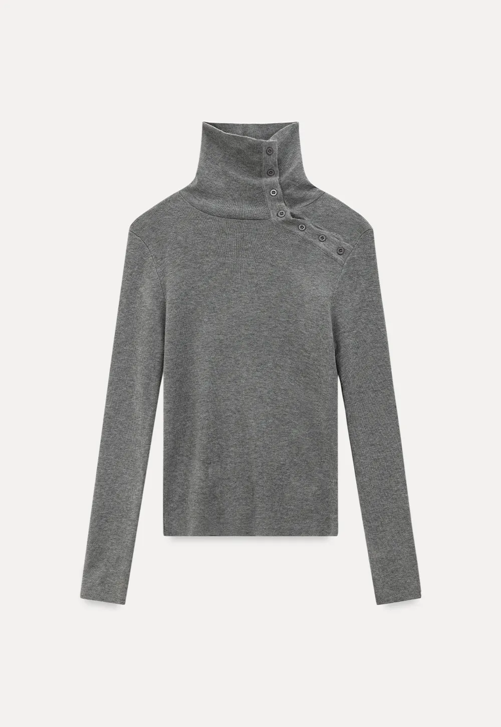 Turtleneck Sweater Long Sleeve Knitwear Women's Fitted Top